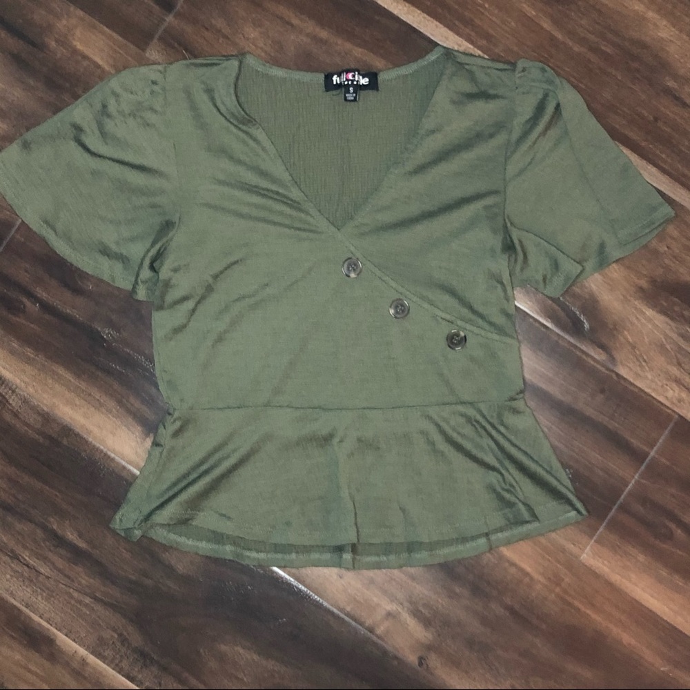 Dark Green Blouse